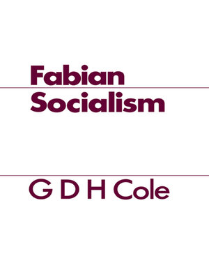 cover image of Fabian Socialism